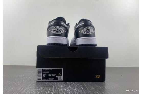 Rep EP 553558-132 553558-132 Low  Air and 1 Jordan black white 0215